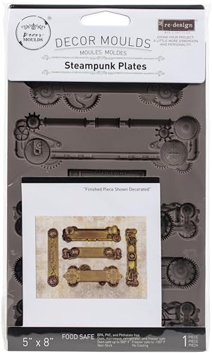 Prima Marketing Re-Design Mould 5"X8"X8mm-Steampunk Plates -652166 von Redesign with Prima
