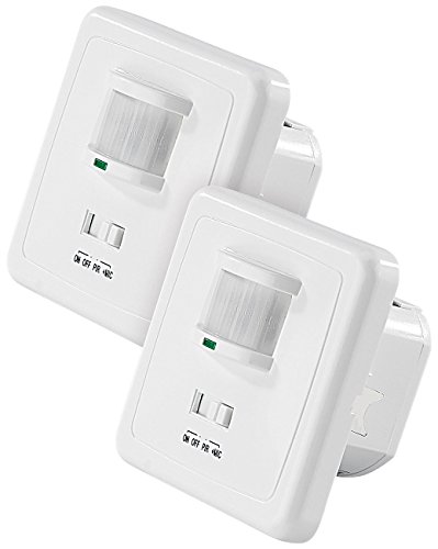revolt Klatsch Lichtschalter: 2er-Set Automatische Lichtschalter mit Bewegungsmelder & Sound-Sensor (Klatschsensor, Geräuschmelder, Lampe mit Klatschen Einschalten) von revolt
