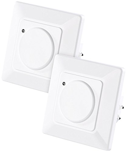 revolt Lichtschalter Bewegung: 2er-Set Automatische Lichtschalter mit Radar-Bewegungsmelder (Schalter Abschaltautomatik, Unterputz Bewegungsmelder, Lampe mit Bewegungs Melder) von revolt
