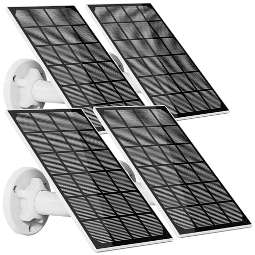 revolt Solarpanel USB-Charger: 4er-Set Universal-Solarpanel für Akku-IP-Kameras, 3W, IP65 (Solarpanel mit USB-Ausgängen, Solarmodul 5V USB) von revolt