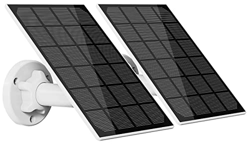 revolt Solarpanel Kamera: 2er-Set Universal-Solarpanel für Akku-IP-Kameras, 3W, IP65 (Solarpanel für Überwachungskamera, Solarpanel Micro USB, Kfz Ladegerät) von revolt