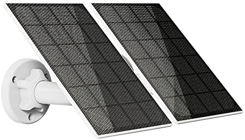 revolt Solarzelle Solarmodul: 2er-Set Solarpanels für Akku-IP-Kameras mit USB-C, 3 W, 5 V, IP65 (Solarzelle 5V USB, Überwachungscamera) von revolt