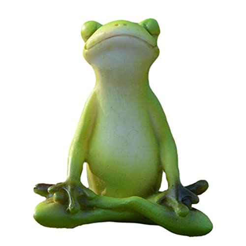 rebirthsame Frosch Deko Garten Dekoration Gartenfigur Gartenfiguren Landschaft Dekoration Gartenstatuen Für Außen Gartendeko Frosch Statuen 3D Harz Tierfigur Handwerk von rebirthsame