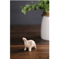 Sehr Netter Kleiner Elefant Aus Holz, Handgeschnitztes Handgemachtes Tier Diy Art Craft, Der von redchocol8