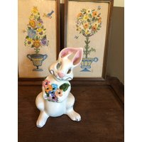 Schwer Zu Finden Vintage Mccoy Osterfrühling Hase Kaninchen Kerzenhalter Oder Nachtlicht von rediscoverd
