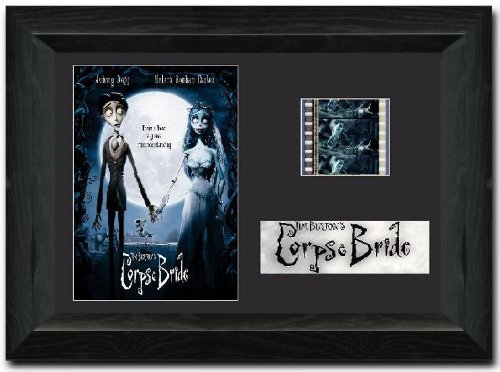 Corpse Bride Filmstreifen-Display, gerahmt, 35 mm, atemberaubendes Sammlerstück, Johnny Depp, Tim Burton von reelfilmcells