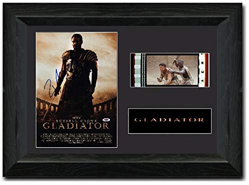 Gladiator Signed Atemberaubende Kult Retro 35 mm Filmzelle, gerahmt Display von reelfilmcells