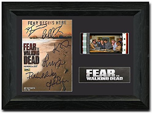 reelfilmcells Fear The Walking Dead Autogramm, signiert, mit 35-mm-Filmstreifen, gerahmt, mit Display von reelfilmcells