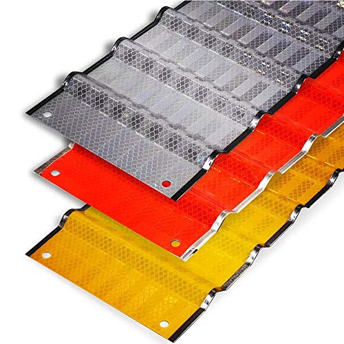 3M™ Diamond Grade™ Reflektor für Leitplanken, Baustellen, Zäune und Betonbarrieren | 86,4 cm lang und 15,2 cm breit | in Gelb, Rot oder Silber | mikroprismatische Reflexfolie auf Aluminium (Gelb) von reflecto