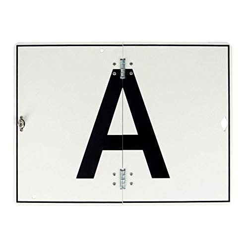 A-Tafel A-Schild für Abfalltransport Aluminium vertikal klappbar 400x300 mm Warntafel Abfalltafel Abfallschild LKW von Reflecto