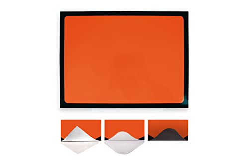 ADR Tafel - Gefahrgutwarntafel - ADR Schild für Gefahrguttransporte - Ausführungen: selbstklebend, selbsthaftend+, magnetisch - reflektierend orange mit schwarzem Rand - 400 x 300 mm (magnetisch) von reflecto