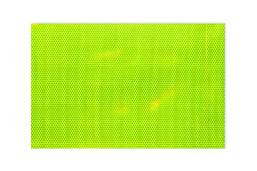 Orafol ORALITE 5910 High Intensity Prismatic Grade HIP - Reflexfolie RA2/C stark reflektierend - selbstklebende Zuschnitte 297 x 210 mm (DIN A4) oder 420 x 297 mm (DIN A3) (A3, fluor-lime) von reflecto