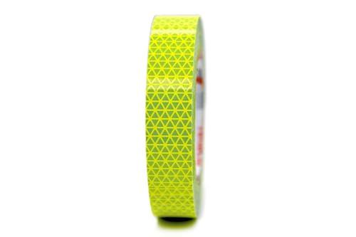 Orafol ORALITE VC 612 Flexibright Reflexband - reflektierendes Klebeband - RA2/C Reflektorband (25 mm Breite, fluor-lime, 5 m Länge) von reflecto