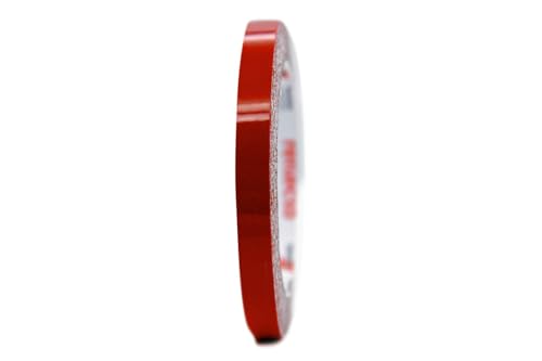 Reflektierendes Klebeband Orafol ORALITE 5600E - selbstklebendes Reflexband in verschiedenen Farben, Längen und Breiten (10 mm Breite, Rot, 5 m Länge) von reflecto