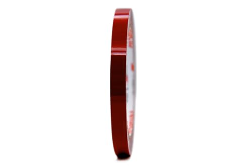 Reflektierendes Klebeband Orafol ORALITE 5600E - selbstklebendes Reflexband in verschiedenen Farben, Längen und Breiten (10 mm Breite, Rubinrot, 5 m Länge) von reflecto