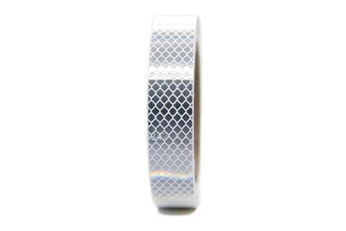 Reflexband 4090 Diamond Grade - reflektierendes Klebeband - RA3/C Reflektorband (25 mm Breite, weiß, 5 m Länge) von reflecto
