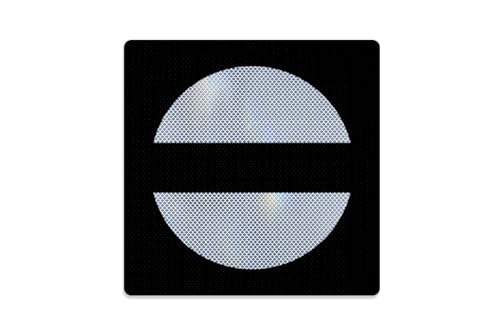 Sh 0 Signal Halt! Fahrverbot - für Schienenverkehr - reflektierend - schwarz-weiß - 340 x 340 mm (selbstklebend RA3/C) von reflecto
