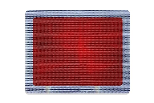 Sh2 Scheibe - Schutzhalt Tafel für Schienenverkehr - reflektierend - rot mit weißem Rand - 550 mm x 440 mm (Aluverbund RA2/C) von reflecto