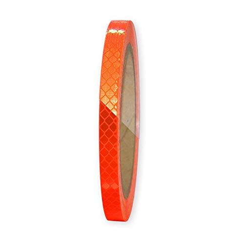 3M™ Diamond Grade DG 4080 Fluoreszierendes Reflektorband (5 Meter) - DREI Farben und Vier Breiten (10, 25, 50, 100 mm) zur Auswahl – Starke Reflexion der Klasse RA3 (10mm x 5m, fluor-orange) von reflecto