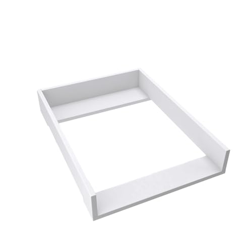 regalik Wickelaufsatz für Hemnes 500 IKEA 72cm x 50cm - Abnehmbar Wickeltischaufsatz für Kommode in Weiß - Abgeschlossen mit ABS Material 1mm von regalik