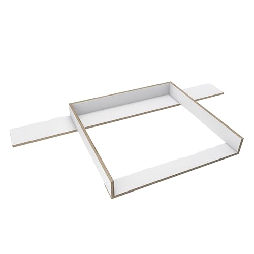 regalik Wickelaufsatz mit Platte für Hemnes von IKEA, Wickeltischaufsatz für 50x160 cm Kommoden, Abnehmbar Wickelkommode aufsatz, Gerade Frontplatten, Weiß Superholz regalik Wickelaufsatz mit Platte für Hemnes von IKEA, Wickeltischaufsatz für 50x160 cm Kommoden, Abnehmbar Wickelkommode aufsatz, Gerade Frontplatten, Weiß Superholz von regalik