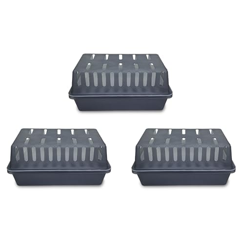 reilo 3x XXL Luftentfeuchter Box leer, Entfeuchterbox für Raumentfeuchter Granulat bis 1,2kg, kompatibel mit gängigen Entfeuchtern für Wohnraum, Schlafzimmer, Keller von reilo