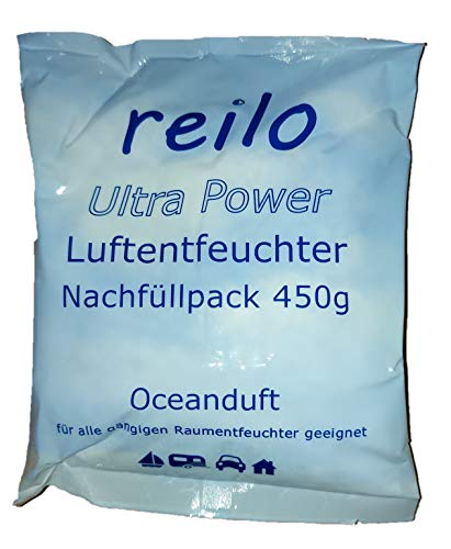 reilo 60x 450g Oceanduft Luftentfeuchter Granulat, Raumluftentfeuchter im Vliesbeutel, Nachfüllpacks für gängige Entfeuchterboxen, Lufttrockner für Wohnraum, Schlafzimmer, Keller reilo 60x 450g Oceanduft Luftentfeuchter Granulat, Raumluftentfeuchter im Vliesbeutel, Nachfüllpacks für gängige Entfeuchterboxen, Lufttrockner für Wohnraum, Schlafzimmer, Keller von reilo