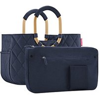 reisenthel® Einkaufskorb loopshopper M Kunstfaser  frame rhombus midnight gold von reisenthel®