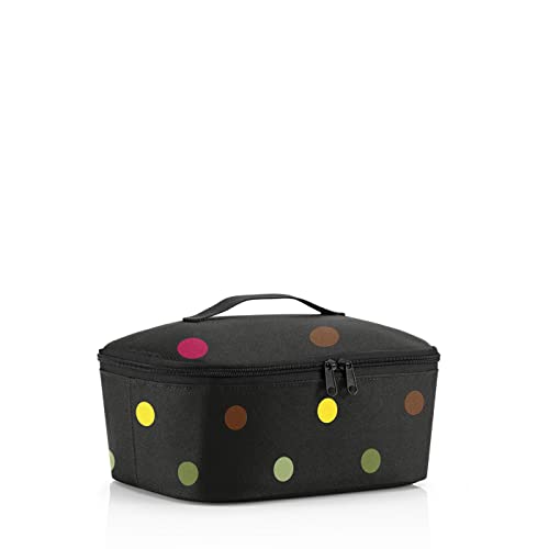 reisenthel coolerbag M pocket Kühltasche mit Obermaterial aus recycelten PET-Flaschen Ideal für das Mittagessen unterwegs, Farbe:dots von reisenthel