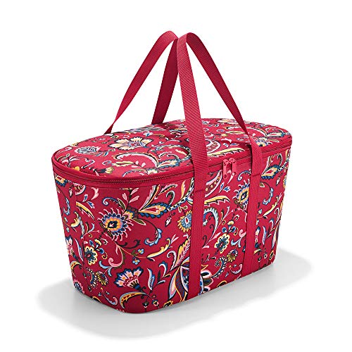 reisenthel coolerbag in Paisley Ruby – Kühltasche aus hochwertigem Polyestergewebe – Ideal für das Picknick, den Einkauf und unterwegs von reisenthel