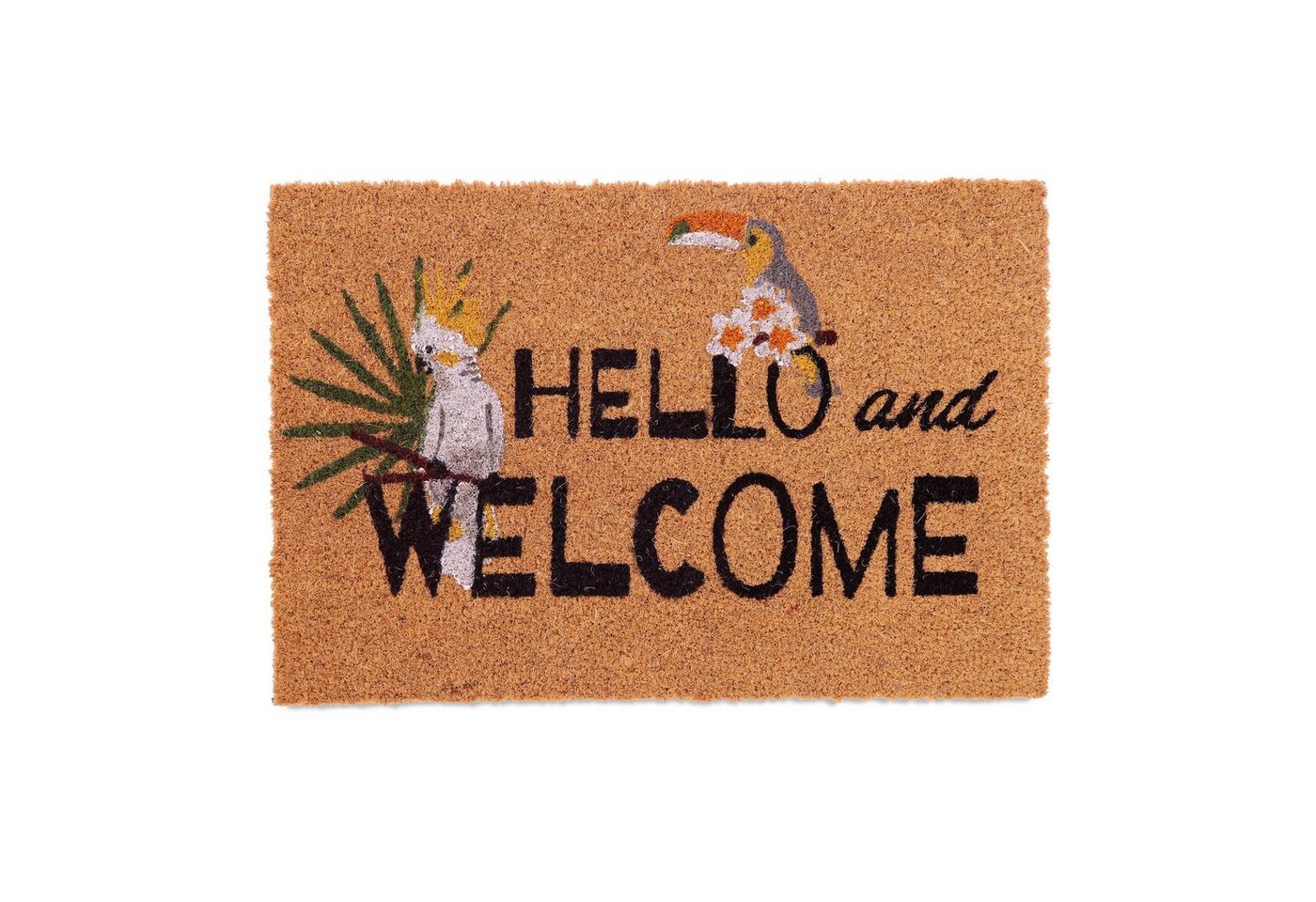relaxdays Fußmatte Kokos Fußmatte "Hello and welcome", Höhe: 20 mm relaxdays Fußmatte Kokos Fußmatte "Hello and welcome", Höhe: 20 mm von relaxdays