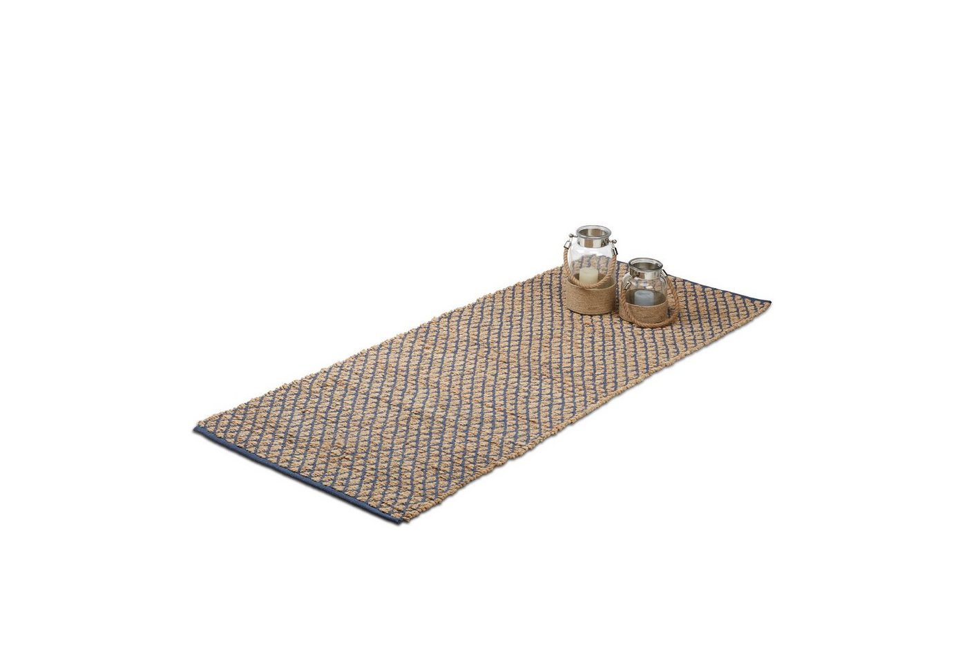 Teppich Teppich Jute, relaxdays, Höhe: 10 mm, 80 x 200 cm von relaxdays