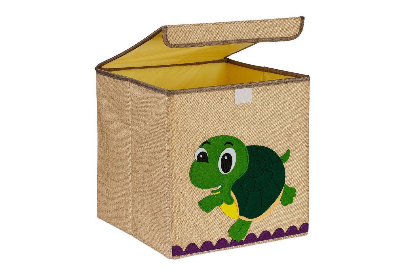 relaxdays Aufbewahrungsbox Aufbewahrungsbox für Kinder, Schildkröte von relaxdays