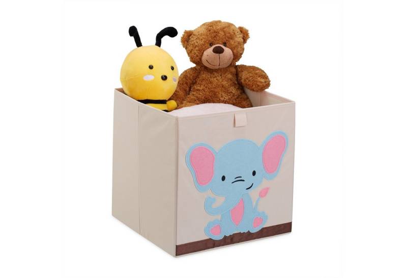 relaxdays Aufbewahrungsbox mit Elefantenmotiv von relaxdays