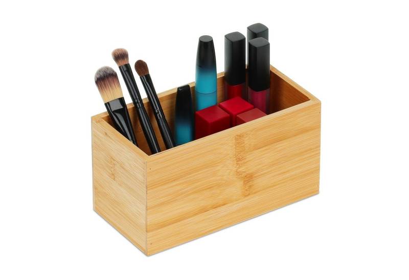 relaxdays Aufbewahrungsbox Ordnungsbox Bambus von relaxdays