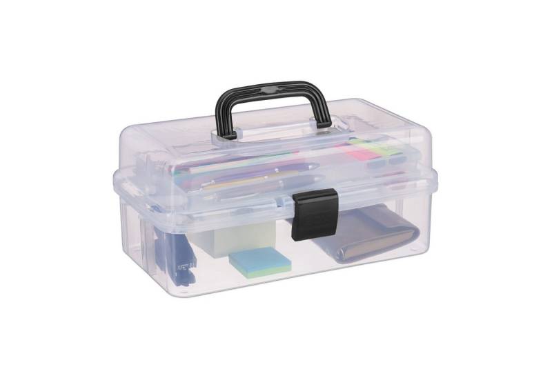 relaxdays Aufbewahrungsbox mit 9 Fäch, schwarz von relaxdays