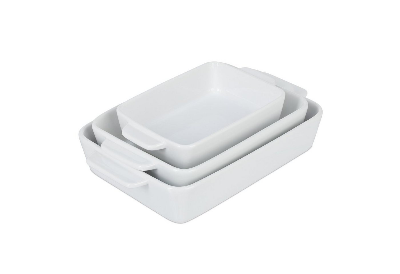 relaxdays Auflaufform Keramik Auflaufform 3er Set, Keramik relaxdays Auflaufform Keramik Auflaufform 3er Set, Keramik von relaxdays