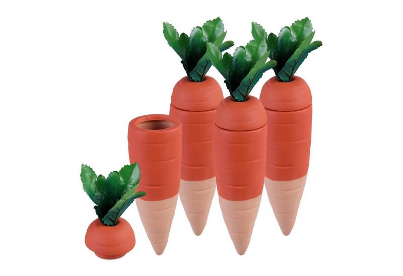 relaxdays Bewässerungssystem Tonkegel Karotte im 4er Set von relaxdays