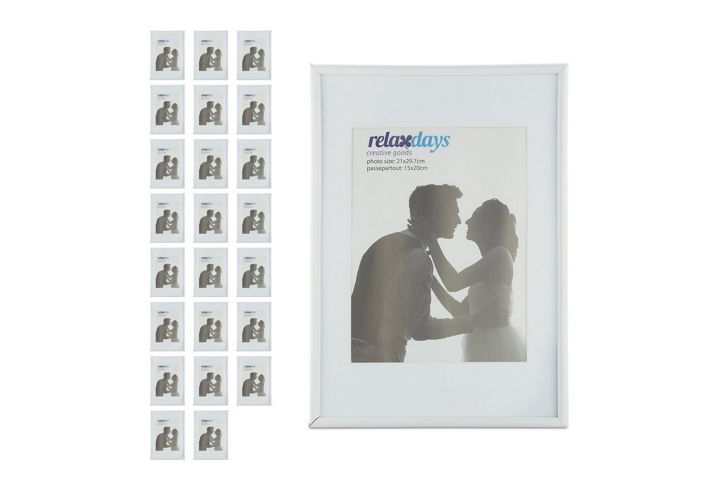 relaxdays Bilderrahmen 24 x Bilderrahmen 20x30 cm von relaxdays