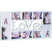 relaxdays  Collage-Bilderrahmen LOVE weiß 72,0 x 36,5 cm von RELAXDAYS