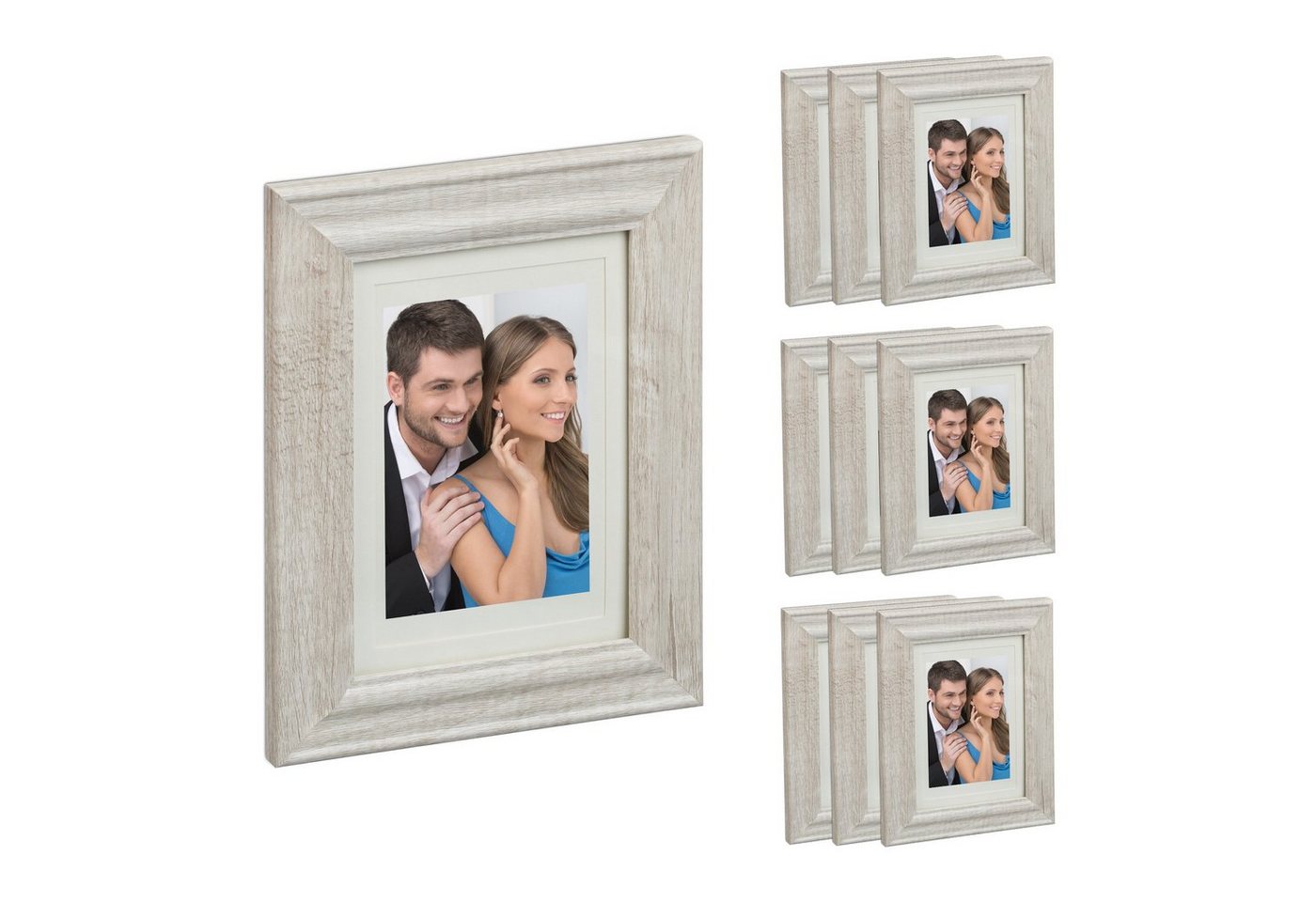 relaxdays Bilderrahmen-Set 10er Set Bilderrahmen 13x18 cm, A relaxdays Bilderrahmen-Set 10er Set Bilderrahmen 13x18 cm, A von relaxdays