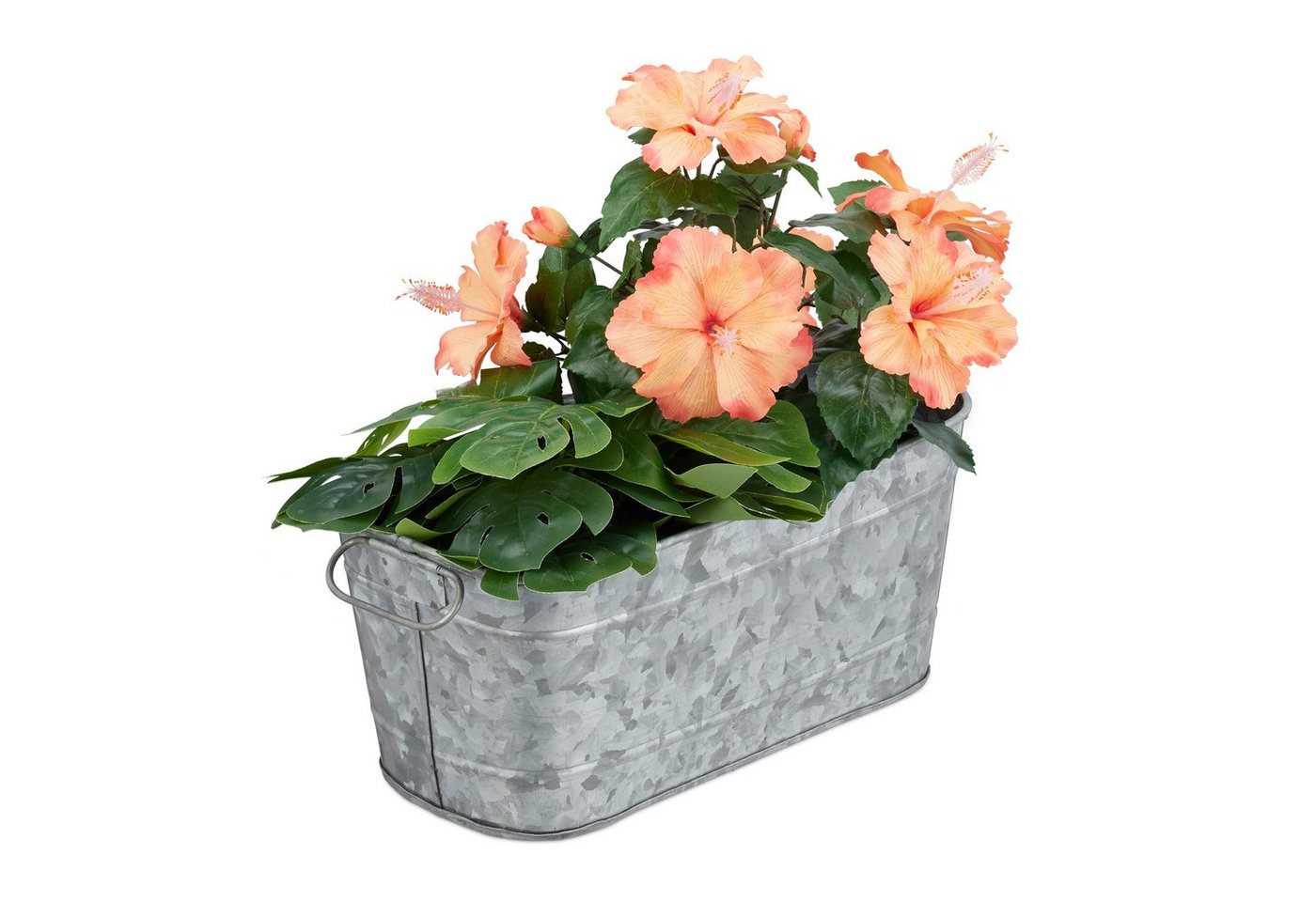 relaxdays Blumenkasten Blumenkasten Metall, Zink von relaxdays