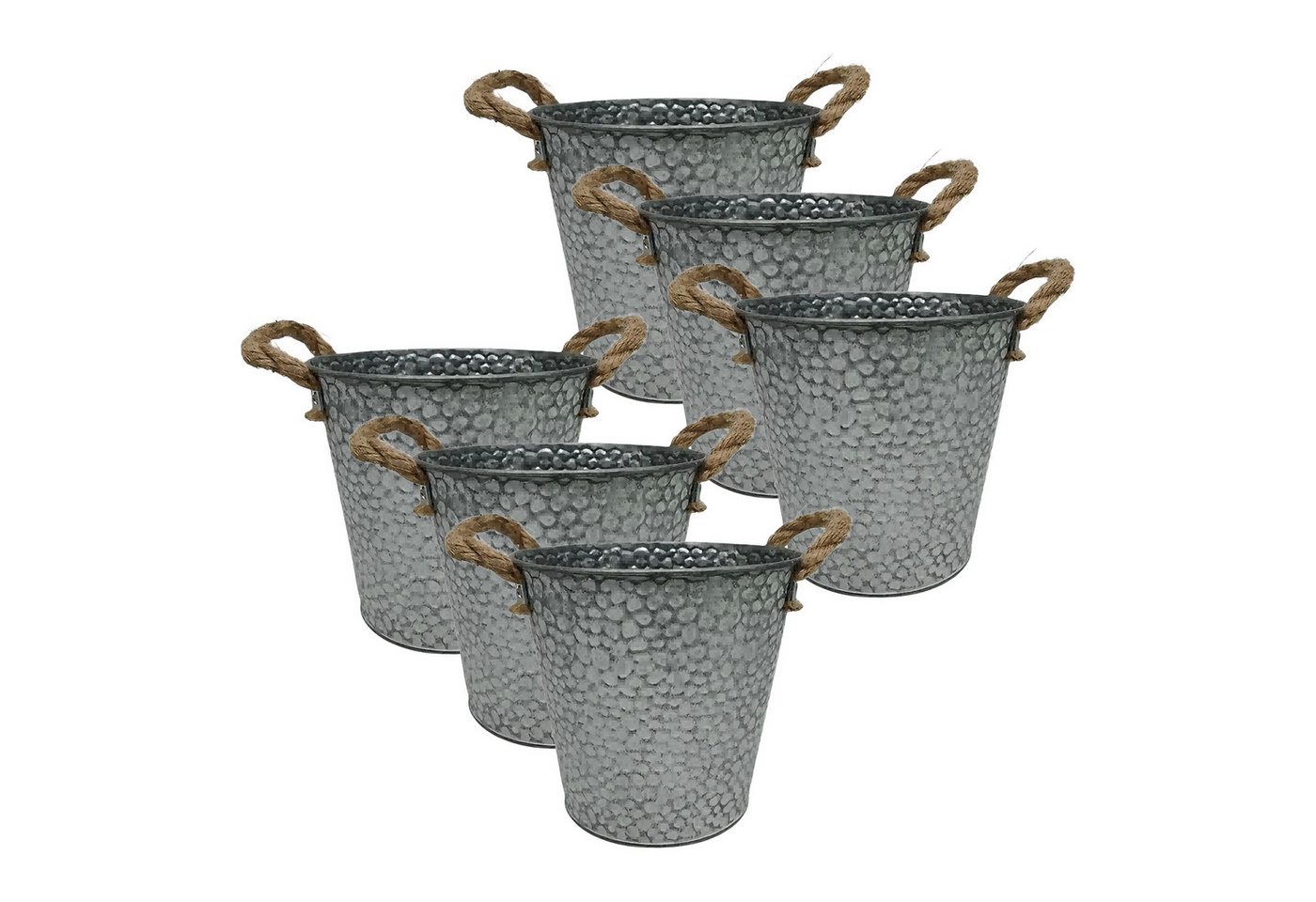 relaxdays Blumentopf 6er Set Übertöpfe (6 St) von relaxdays