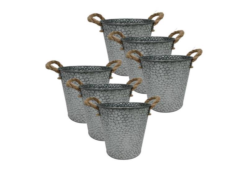 relaxdays Blumentopf 6er Set Übertöpfe (6 St) von relaxdays