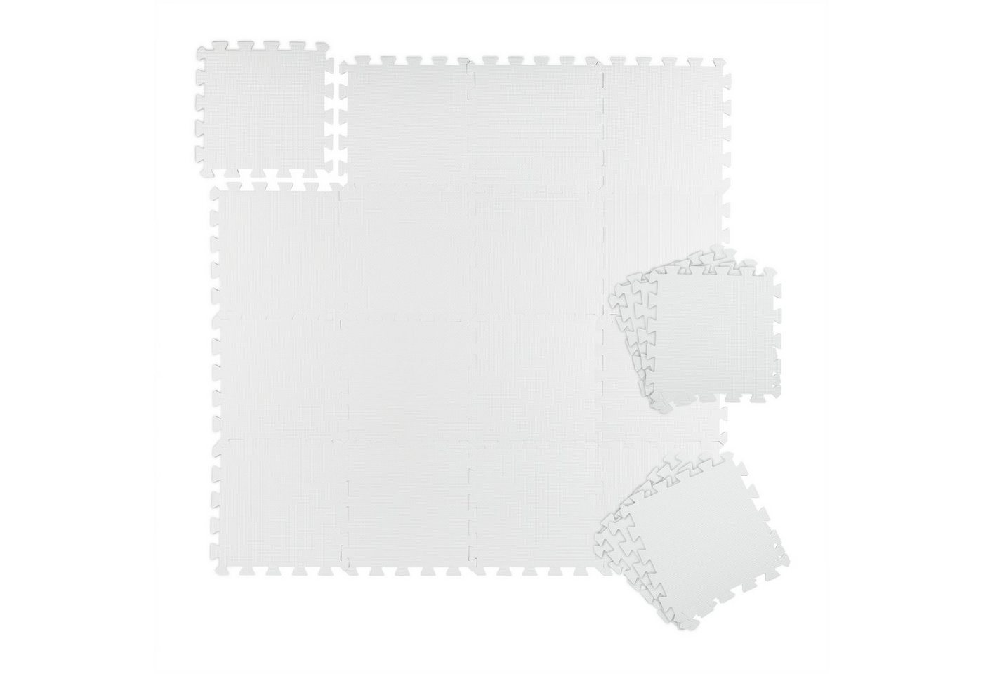 relaxdays Bodenschutzmatte 72 x Bodenschutzmatte weiß 30x30cm relaxdays Bodenschutzmatte 72 x Bodenschutzmatte weiß 30x30cm von relaxdays