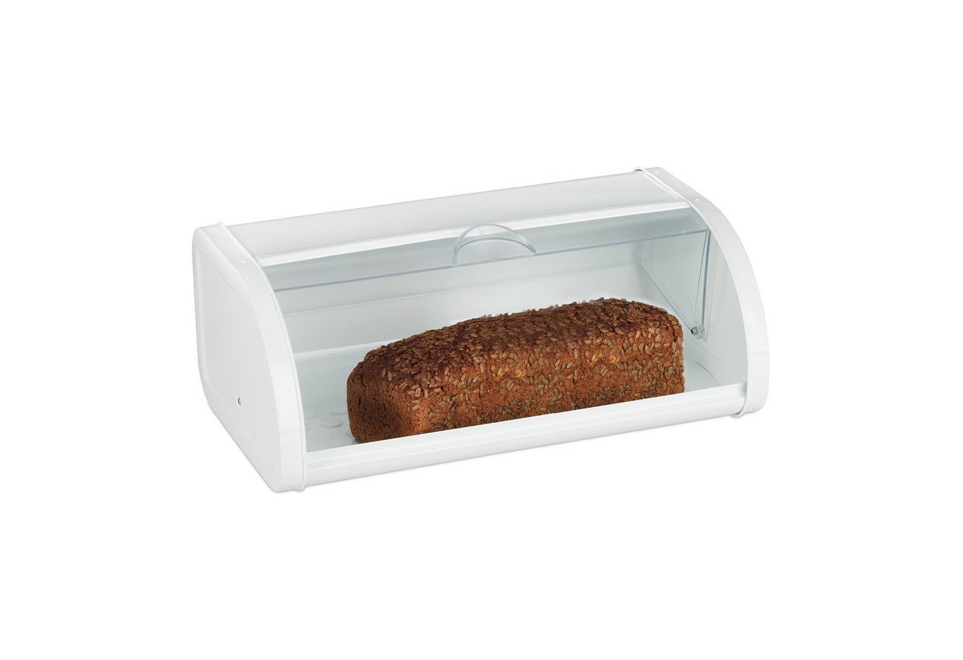relaxdays Brotkasten weiß, Stahl von relaxdays