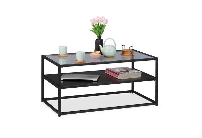 relaxdays Couchtisch Glas von relaxdays