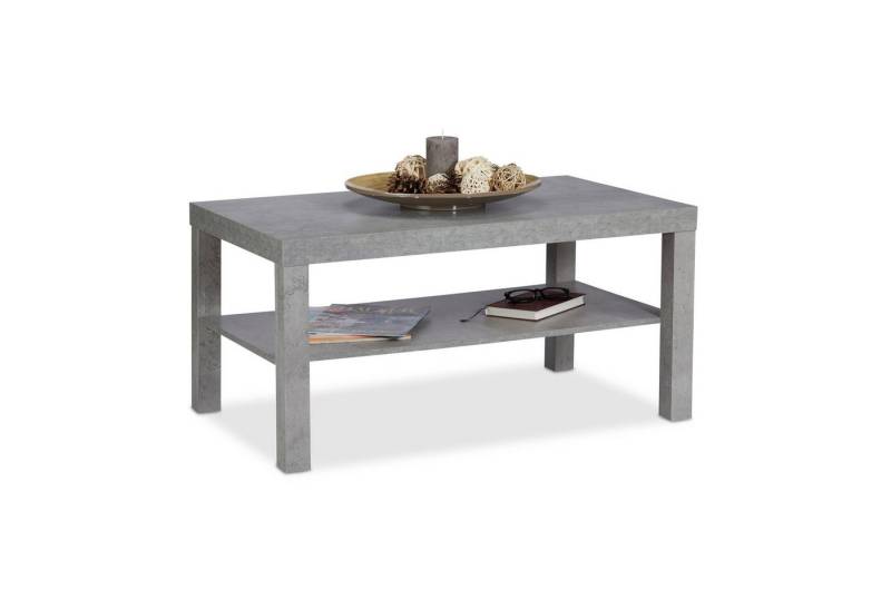 relaxdays Couchtisch in Betonoptik von relaxdays