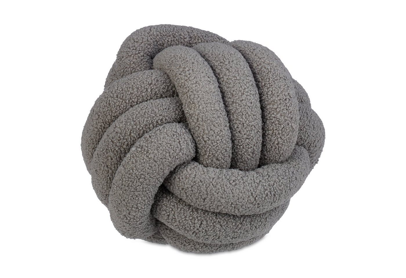 relaxdays Dekokissen Knotenkissen, Dunkelgrau von relaxdays
