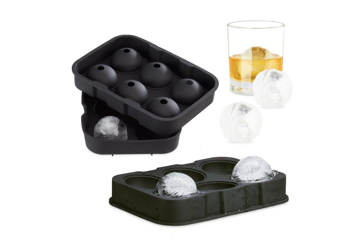 relaxdays Eisform 2 x Eiskugelform Silikon relaxdays Eisform 2 x Eiskugelform Silikon von relaxdays